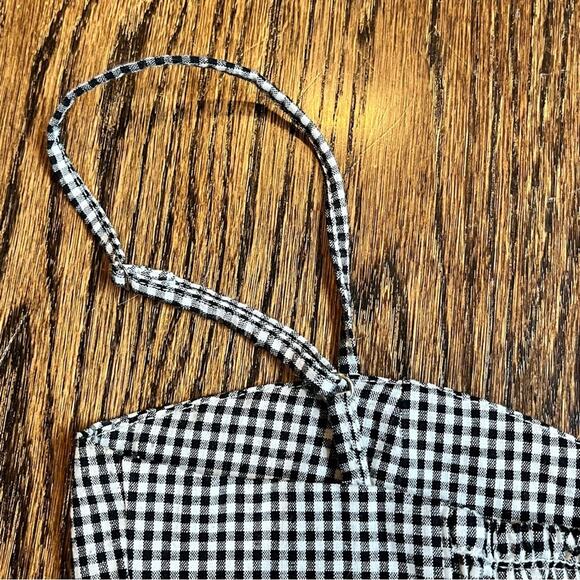 Brandy Melville Black Gingham Skirt and Tank Top Set Preppy Spring Summer - Picture 8 of 8